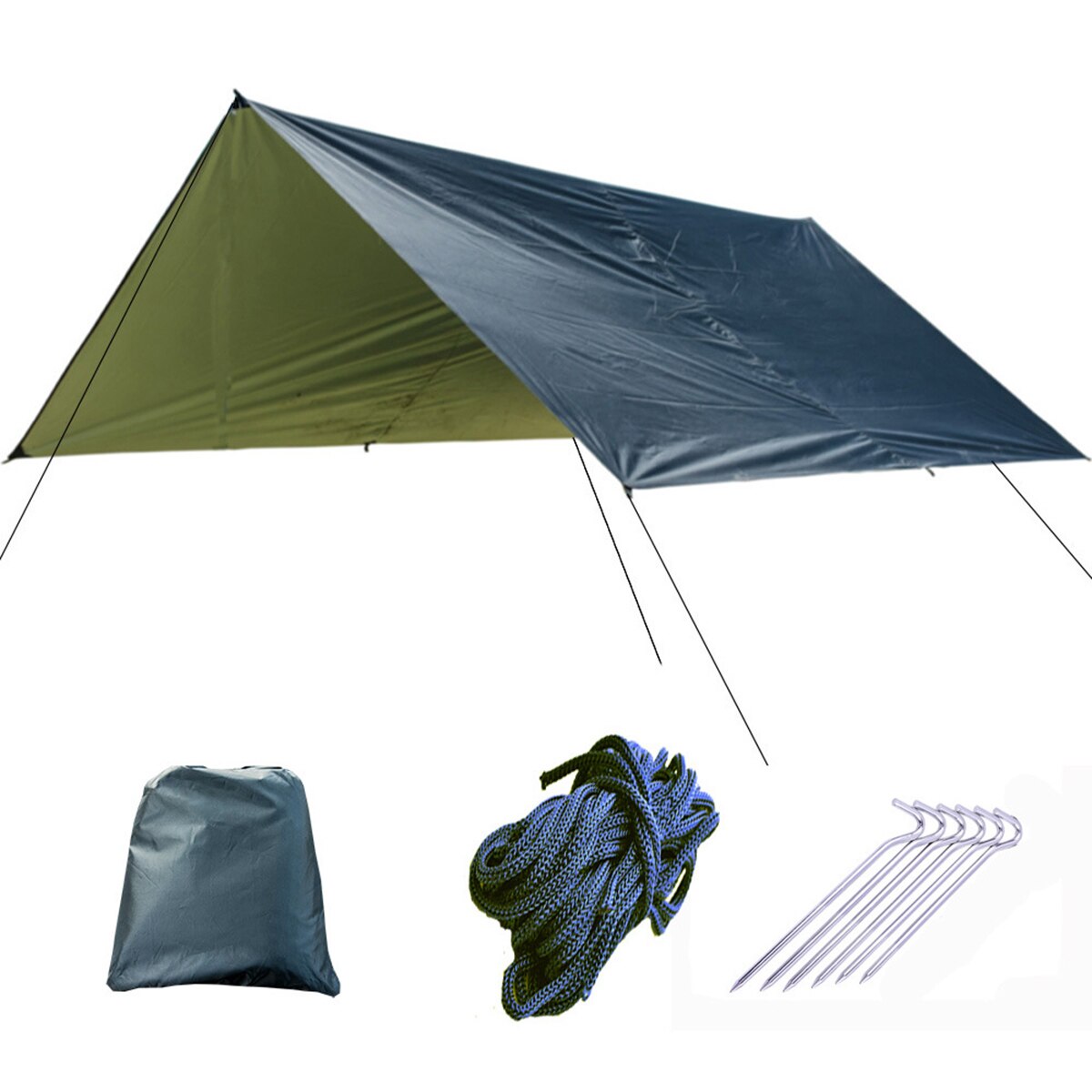 Cheap Goat Tents Outdoor Waterproof UV Resistant Camping Tarp Folding Tent Beach Shade Tarp Multifunctional Sunscreen Beach Pergola Shade Tent Tents 